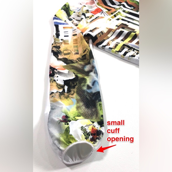 Clover Canyon Floral Maze Drawstring Mini Dress Multi Geometric Print - Picture 7 of 11